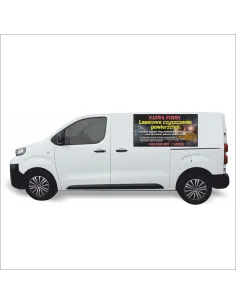 Reklama Naklejka na samochód 0,5 m2 LASEROWE CZYSZCZENIE POWIERZCHNI