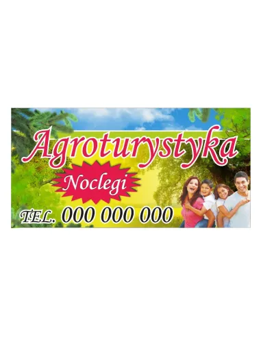 Baner reklamowy gotowe wzory banerów - Agroturystyka