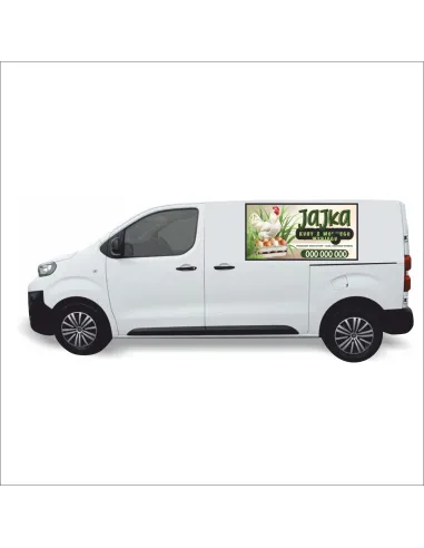 Reklama Naklejka na samochód 0,5 m2 JAJKA