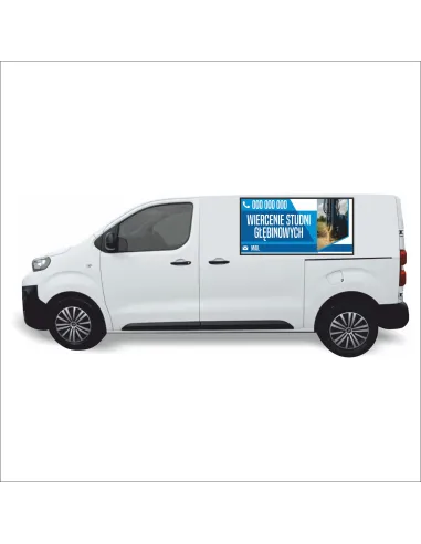 Reklama Naklejka na samochód 0,5 m2 WIERCENIE STUDNI