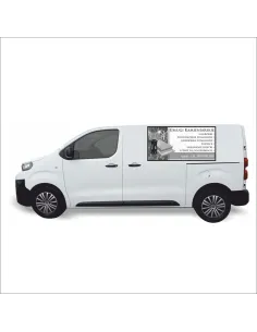 Reklama Naklejka na samochód 0,5 m2 USŁUGI KAMIENIARSKIE