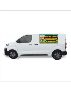 Reklama Naklejka na samochód 0,5 m2 WYNAJEM ATRAKCJI DMUCHANYCH