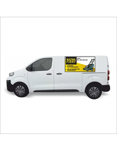 Reklama Naklejka na samochód 0,5 m2 NAPRAWA ELEKTRONARZĘDZI