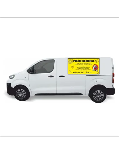 Reklama Naklejka na samochód 0,5 m2 MECHANIKA