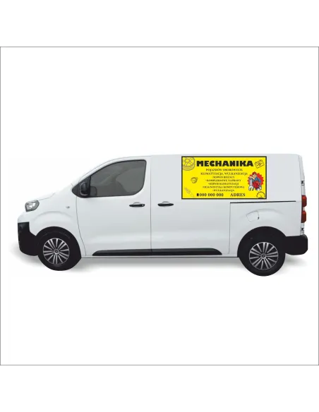 Reklama Naklejka na samochód 0,5 m2 MECHANIKA