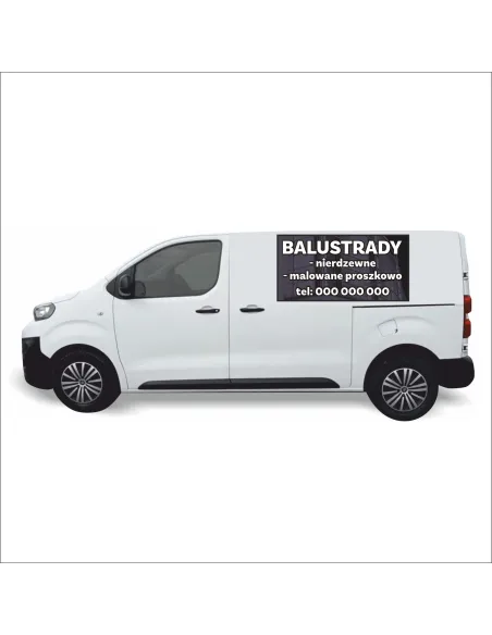 Reklama Naklejka na samochód 0,5 m2 BALUSTRADY
