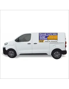 Reklama Naklejka na samochód 0,5 m2 PRANIE TAPICERKI