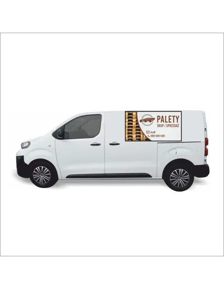 Reklama Naklejka na samochód 0,5 m2 PALETY