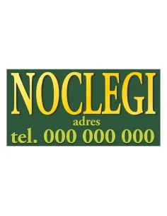 Baner reklamowy gotowe wzory banerów - Noclegi