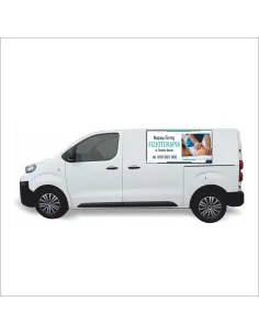 Reklama Naklejka na samochód 0,5 m2 FIZJOTERAPIA