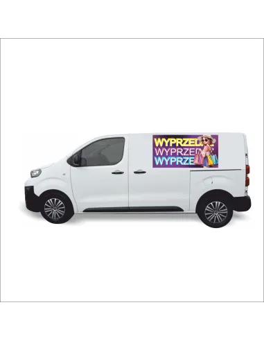Reklama Naklejka na samochód 0,5 m2 WYPRZEDAŻ