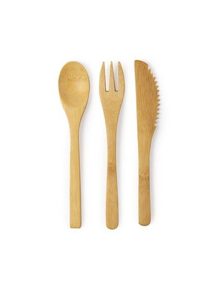 BAMBUSOWE SZTUĆCE  REKLAMOWA z nadrukiem UV LOGO 500  szt