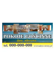 Baner reklamowy gotowe wzory banerów - Pokoje gościnne