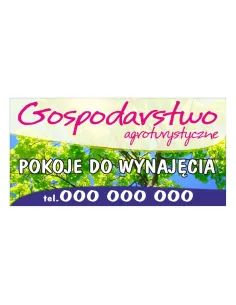 Baner reklamowy gotowe wzory banerów - Gospodarstwo artystyczne