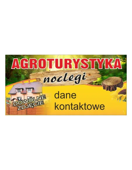 Baner reklamowy gotowe wzory banerów - Agroturystyka