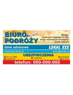 Baner reklamowy gotowe wzory banerów - Biuro podróży