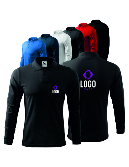 POLÓWKA MĘSKA Z WŁASNYM HAFTEM NADRUKIEM LOGO 5 SZTUK