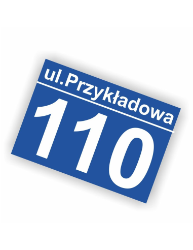 Tablica posesyjna z numerem domu 40x30 cm