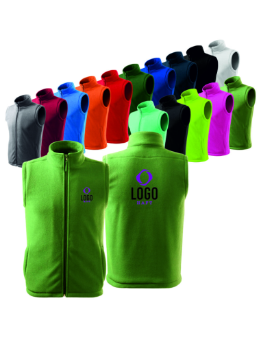 KAMIZELKA POLAROWA Z NADRUKIEM HAFTEM LOGO 10 SZTUK