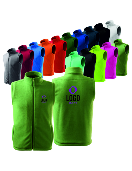 KAMIZELKA POLAROWA Z NADRUKIEM HAFTEM LOGO 30 SZTUK