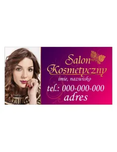 Baner reklamowy gotowe wzory banerów - Salon kosmetyczny