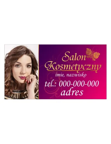 Baner reklamowy gotowe wzory banerów - Salon kosmetyczny
