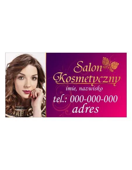 Baner reklamowy gotowe wzory banerów - Salon kosmetyczny
