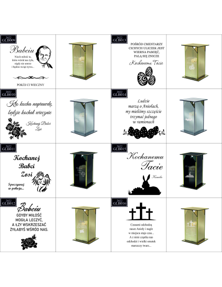 Ekskluzywny lustrzany szklany znicz PERSONALIZOWANY GRAWEROWANY dla MĘŻA