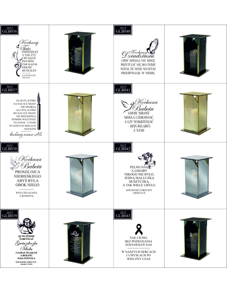 Ekskluzywny lustrzany szklany znicz PERSONALIZOWANY GRAWEROWANY dla MĘŻA