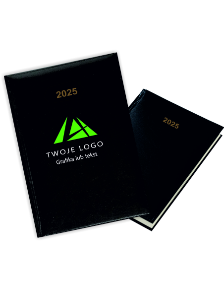 Kalendarz A5 2025 TYGODNIOWY TERMINARZ FIRMOWY LOGO NAZWA FIRMY 50 szt