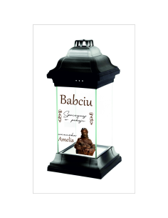 Personalizowany ZNICZ kapliczka DLA BABCI NAPIS Z DEDYKACJĄ NADRUK UV