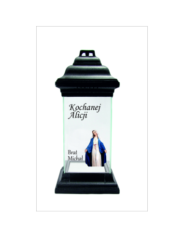 Personalizowany ZNICZ kapliczka DLA SIOSTRY NAPIS Z DEDYKACJĄ NADRUK UV