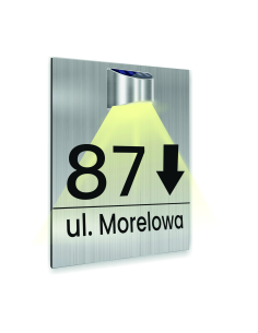 Tabliczka adresowa Dibond Tablica numer domu 40x30 Różne wzory podświetlona