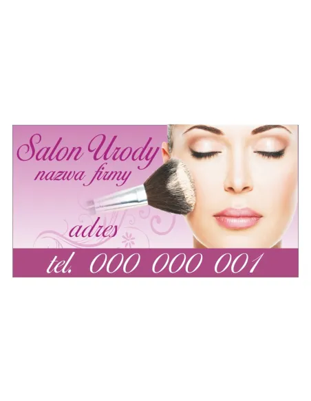 Baner reklamowy gotowe wzory banerów - Salon urody