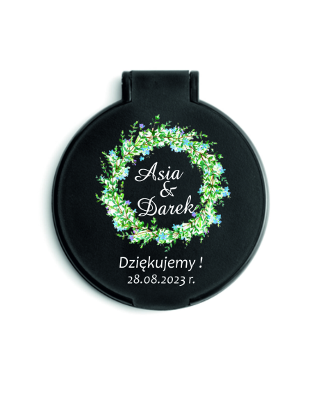 LUSTERKO personalizowane podziękowania dla gości ŚLUB WESELE elegancki wzór