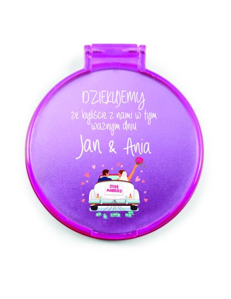 LUSTERKO personalizowane podziękowania dla gości WESELE ŚLUB NADRUK