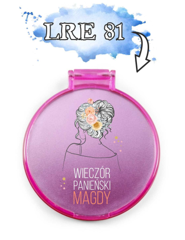 LUSTERKO podziękowanie na WIECZÓR PANIEŃSKI prezent pamiątka różne wzory