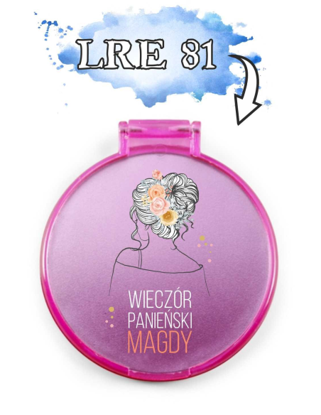 LUSTERKO podziękowanie na WIECZÓR PANIEŃSKI prezent pamiątka różne wzory