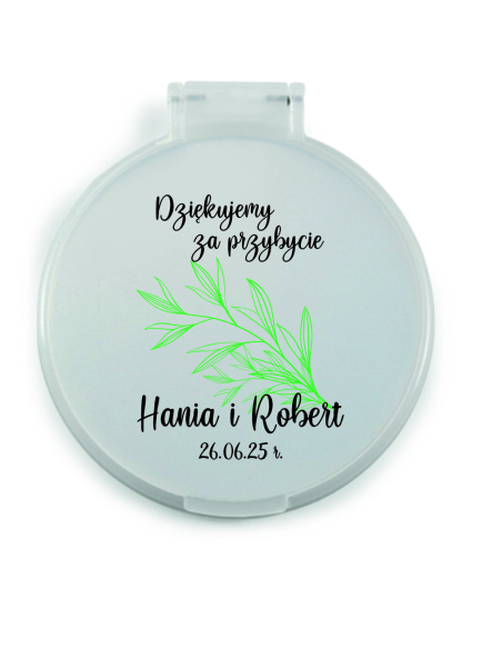 LUSTERKO personalizowane podziękowania dla gości ŚLUB WESELE kolorowe wzory