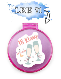 LUSTERKO podziękowanie dla gości prezent 18 urodziny z twoim tekstem