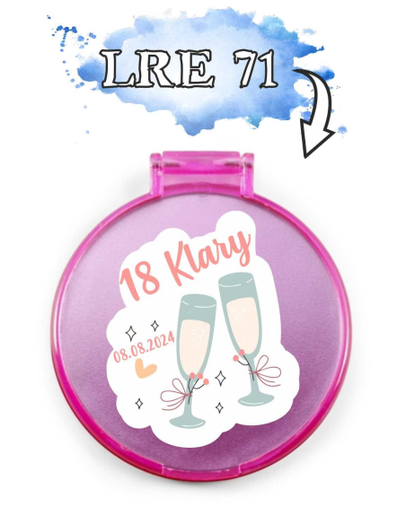 LUSTERKO podziękowanie dla gości prezent 18 urodziny z twoim tekstem