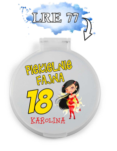 LUSTERKO podziękowanie dla gości prezent 18 urodziny różne wzory twoje imię