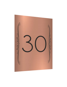 Tabliczka Tablica ADRESOWA dibond 40x30 NUMER DOMU miedziana dużo wzorów