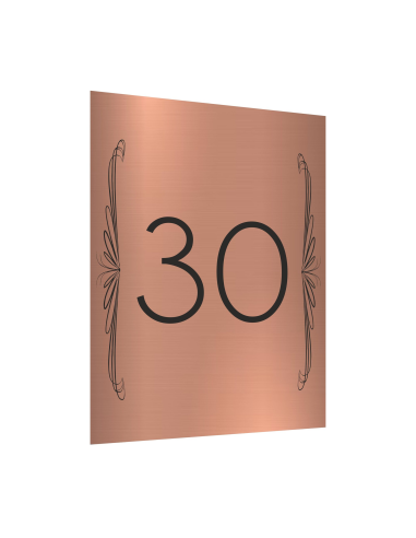 Tabliczka Tablica ADRESOWA dibond 40x30 NUMER DOMU miedziana dużo wzorów