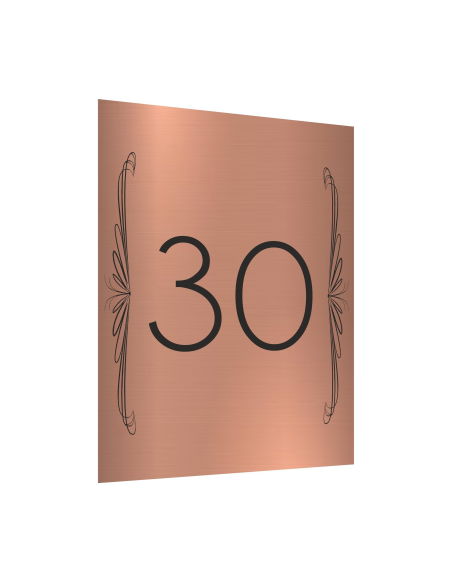 Tabliczka Tablica ADRESOWA dibond 40x30 NUMER DOMU miedziana dużo wzorów