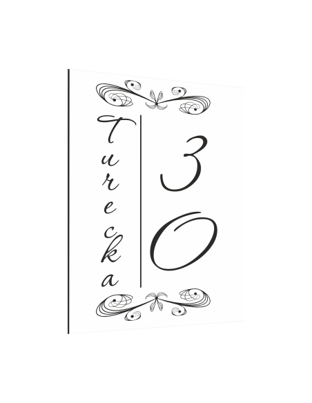 Tabliczka Tablica ADRESOWA nierdzewna 40x30 dibond nadruk UV NUMER DOMU