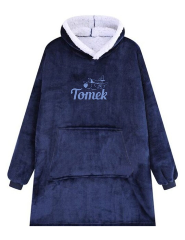 KOCOBLUZA BLUZA KOC OVERSIZE Z HAFTEM PREZENT personalizowany imię tekst