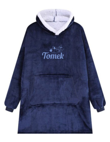 KOCOBLUZA BLUZA KOC OVERSIZE Z HAFTEM PREZENT personalizowany imię tekst