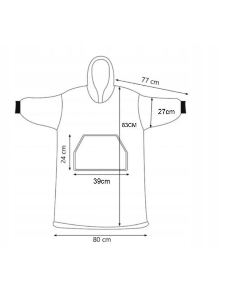 KOCOBLUZA BLUZA KOC OVERSIZE Z HAFTEM PREZENT personalizowany imię tekst