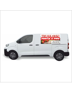 Reklama Naklejka na samochód 0,5 m2 TRUSKAWKI